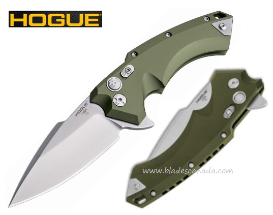 Hogue X5 Flipper Folding Knife, 154CM 4", Aluminum OD, 34551